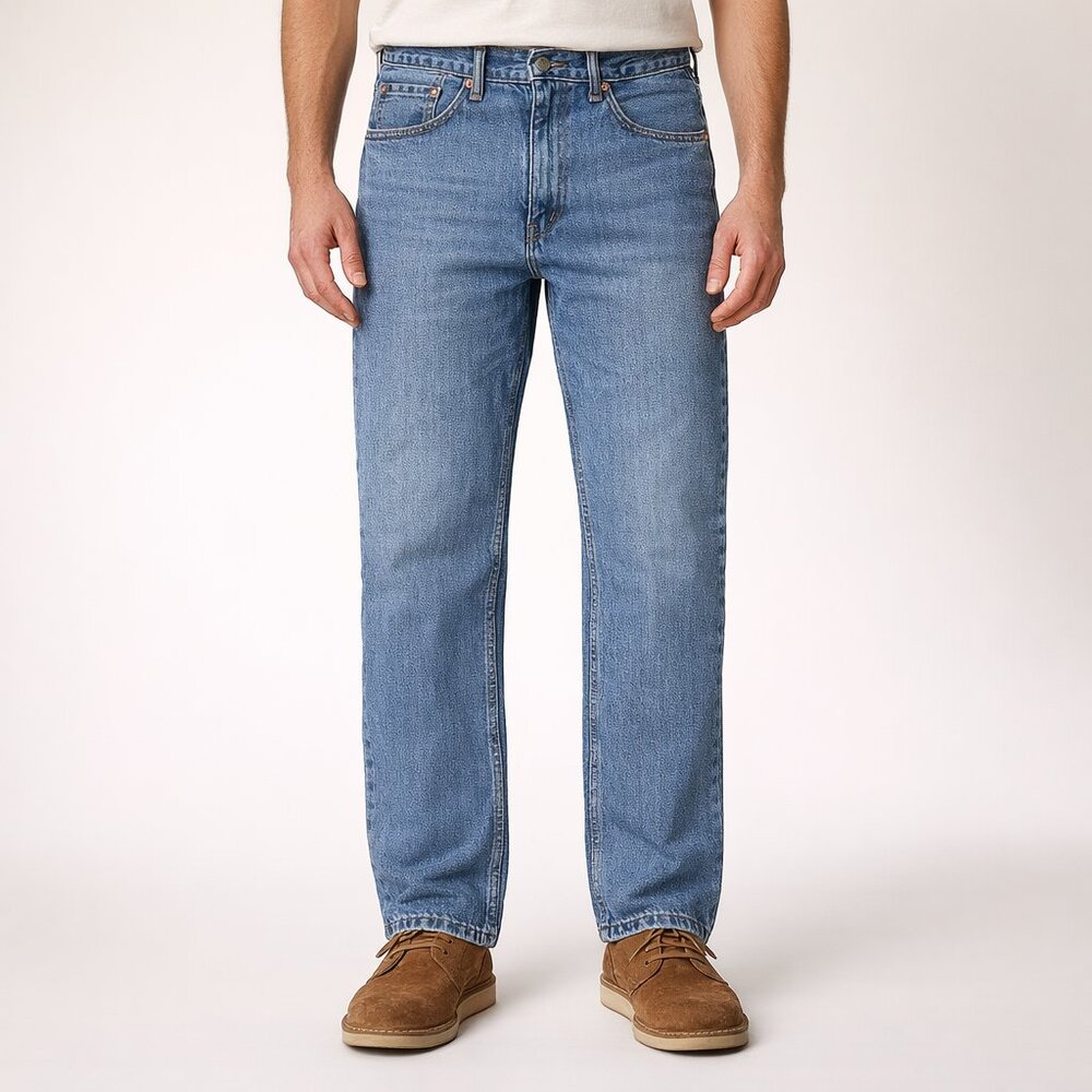 Levi’s 516 Straight Fit Jeans Men 33x31.5 Medium Wash 100% Cotton Denim